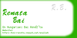 renata bai business card